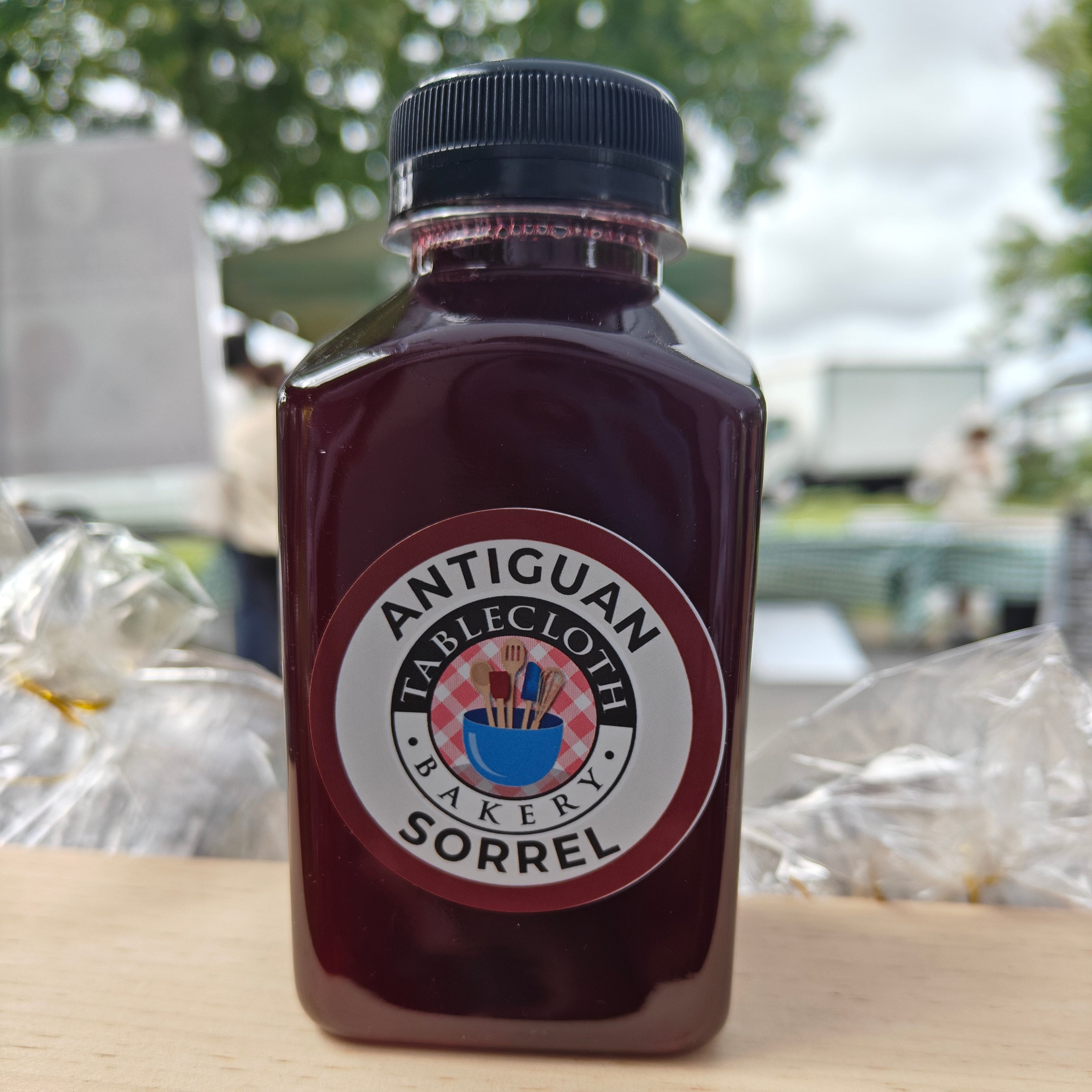 Bottled Antiguan ginger beer and sorrel drinks